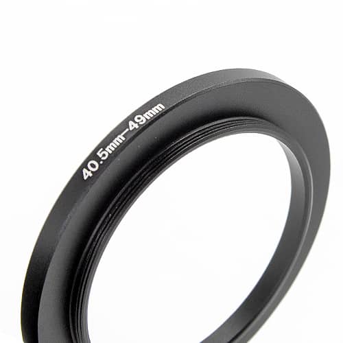 Anillo filtro camara 40.5mm-49mm  Negro