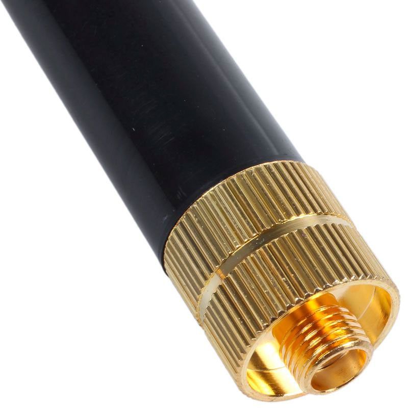 Antena de doble banda para Kenwood Baofeng Walkie Talkie  Negro