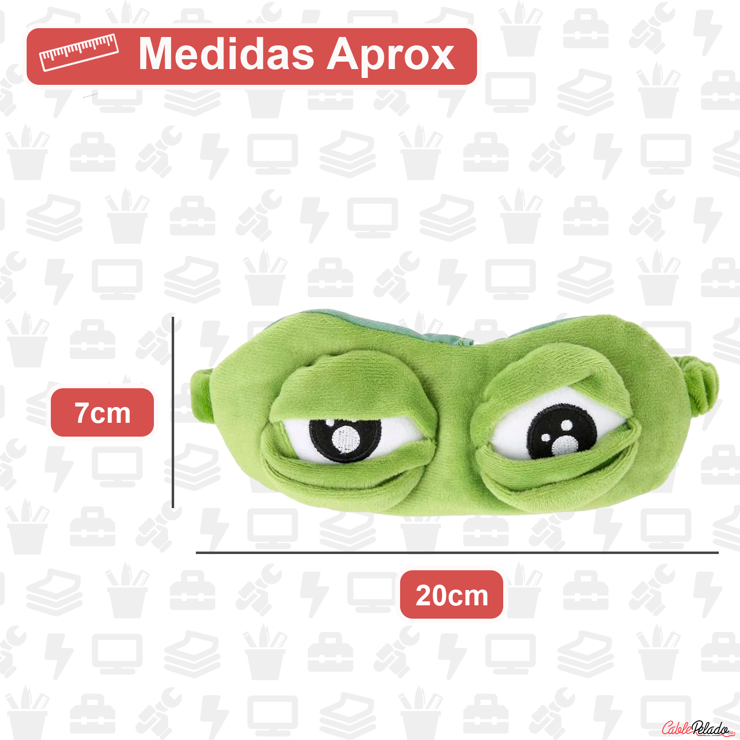Antifaz Para Dormir De Rana Loca  Verde