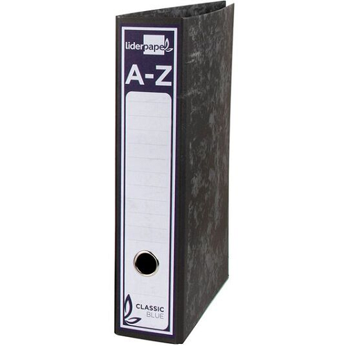 Archivador de palanca Liderpapel carton entrecolado A4  Gris