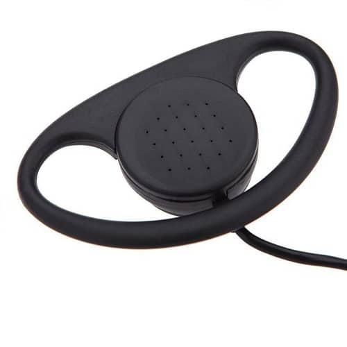 Auricular mono Audifono jack de 2.5mm de doble canal 1 M Negro