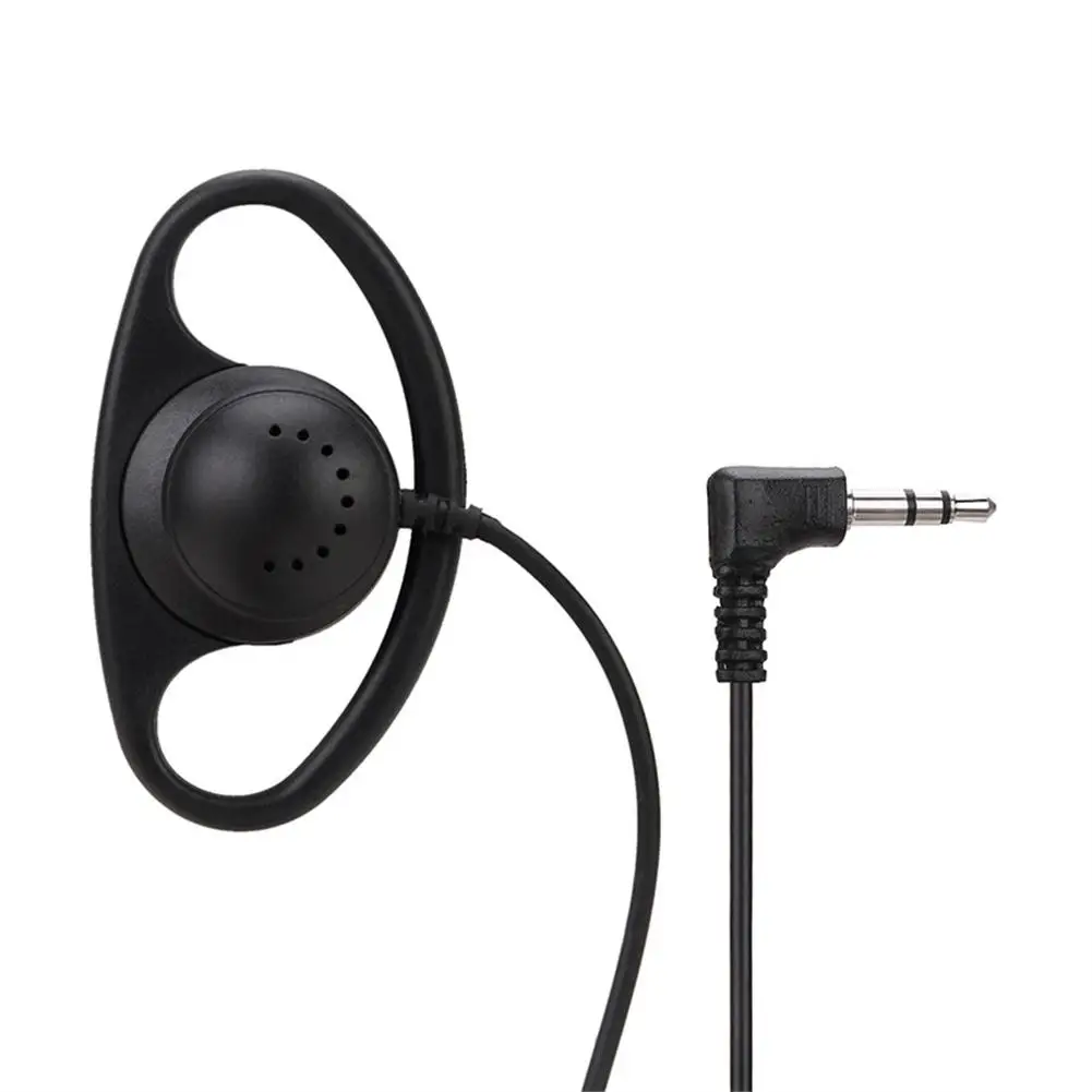 Auricular mono Audifono jack de 2.5mm de doble canal 1 M Negro
