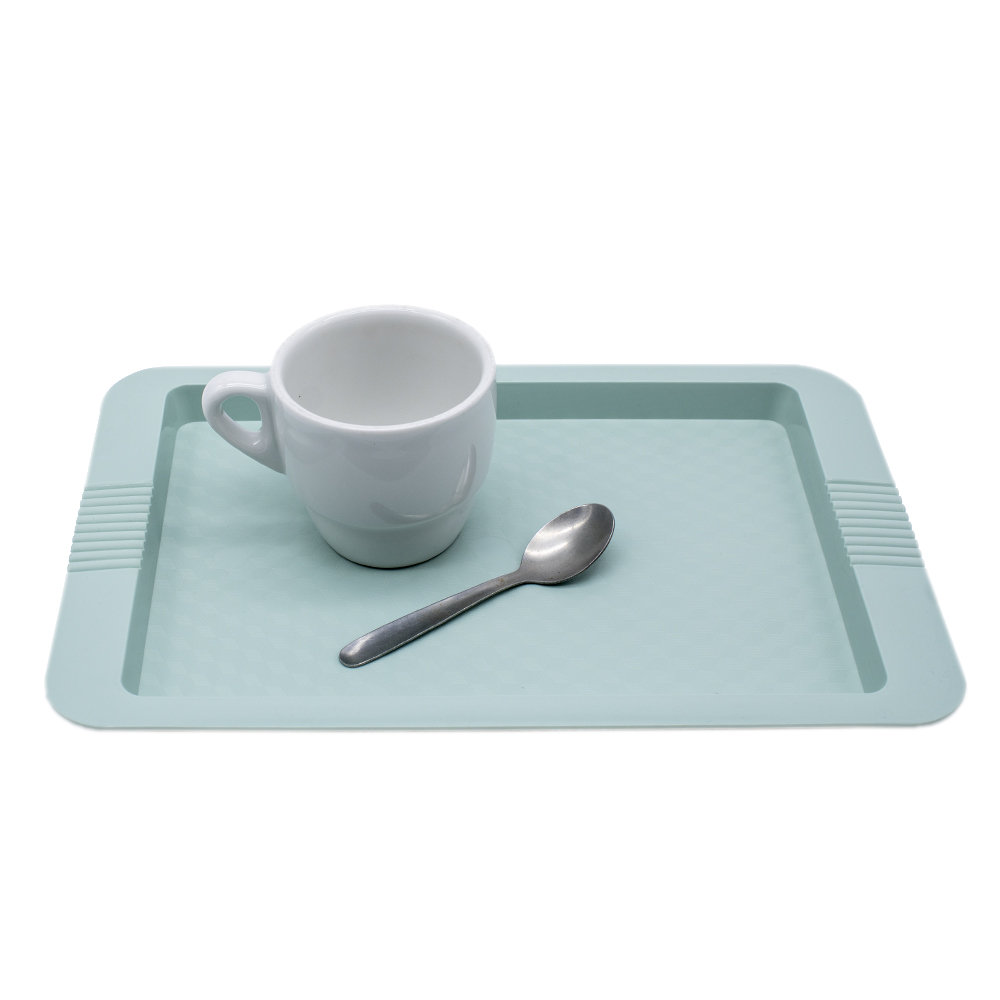 Bandeja plastico rectangular comida rapida 30x20 cm Verde claro