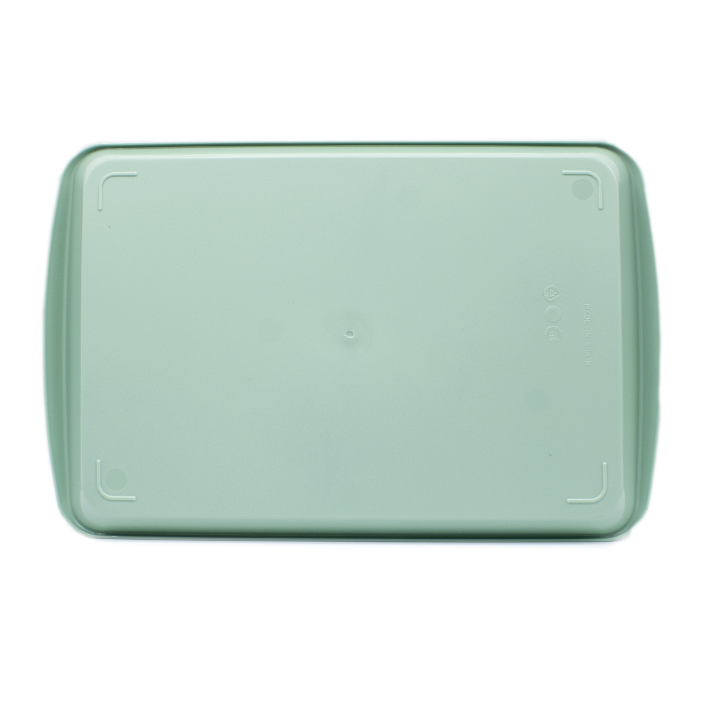 Bandeja plastico rectangular comida rapida 46x30 cm  Verde claro