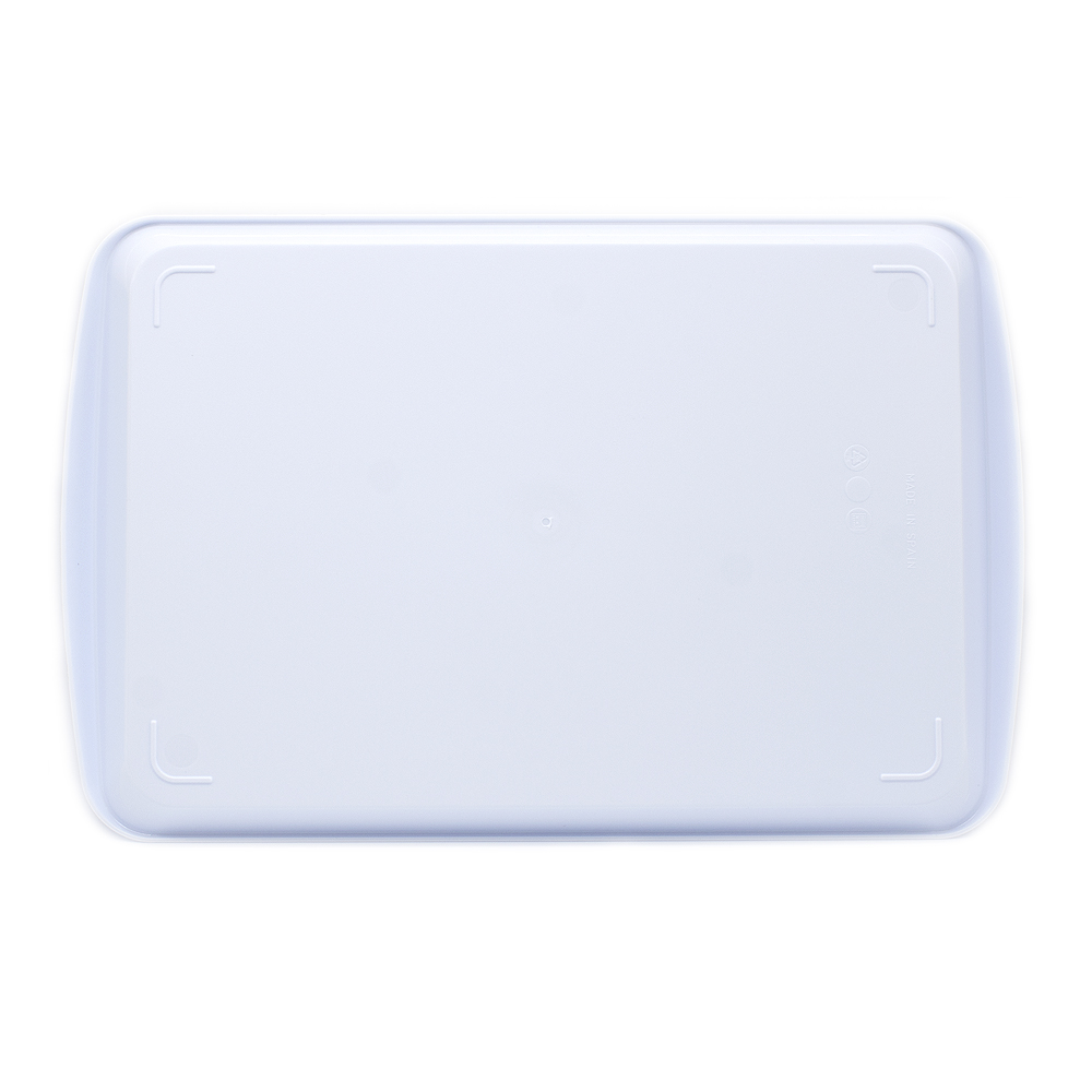 Bandeja plastico rectangular comida rapida Blanco