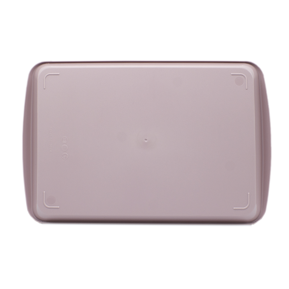 Bandeja plastico rectangular comida rapida 46x30 cm  Rosa claro