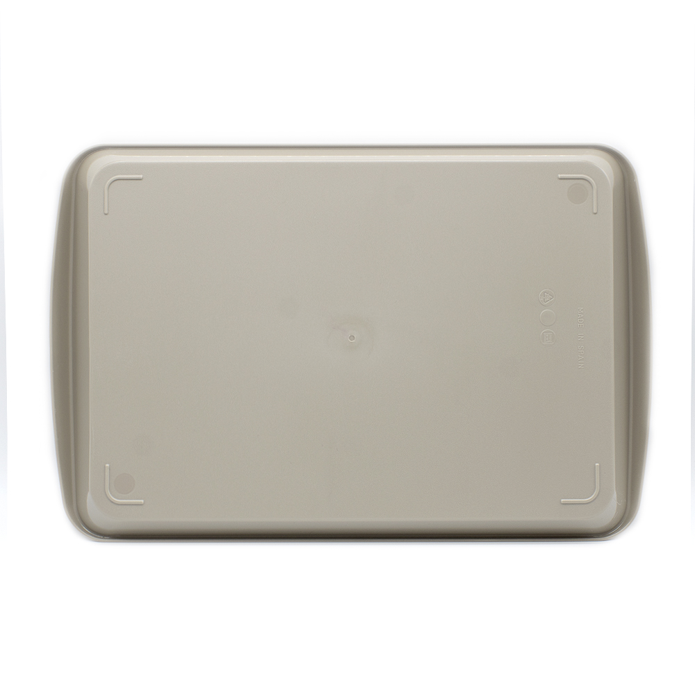 Bandeja plastico rectangular comida rapida 46x30 cm  Beige