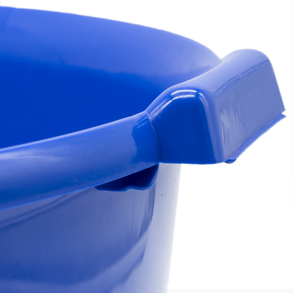 Barreño de plastico redondo con asas 12 Litros Azul