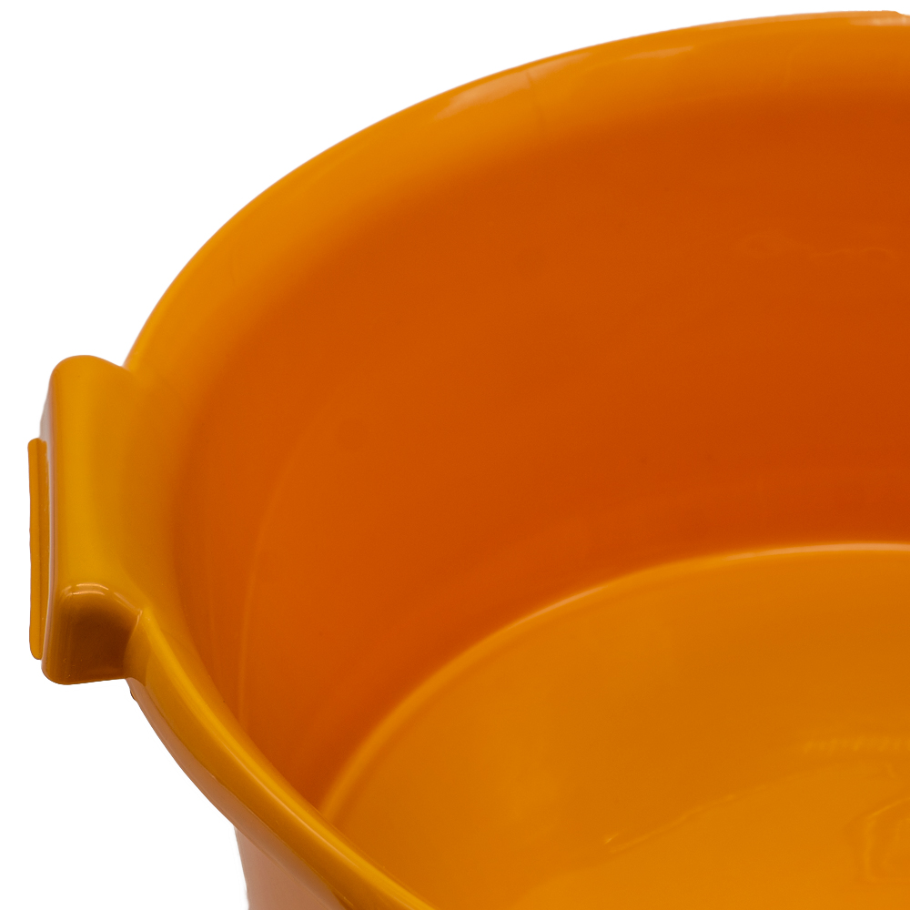 Barreño de plastico redondo con asas 12 Litros Naranja