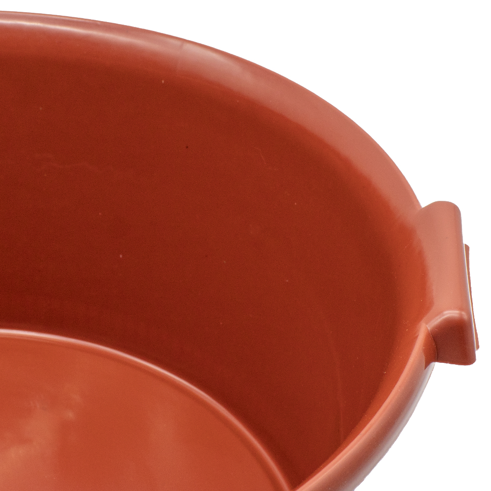 Barreño de plastico redondo con asas 12 Litros Rojo