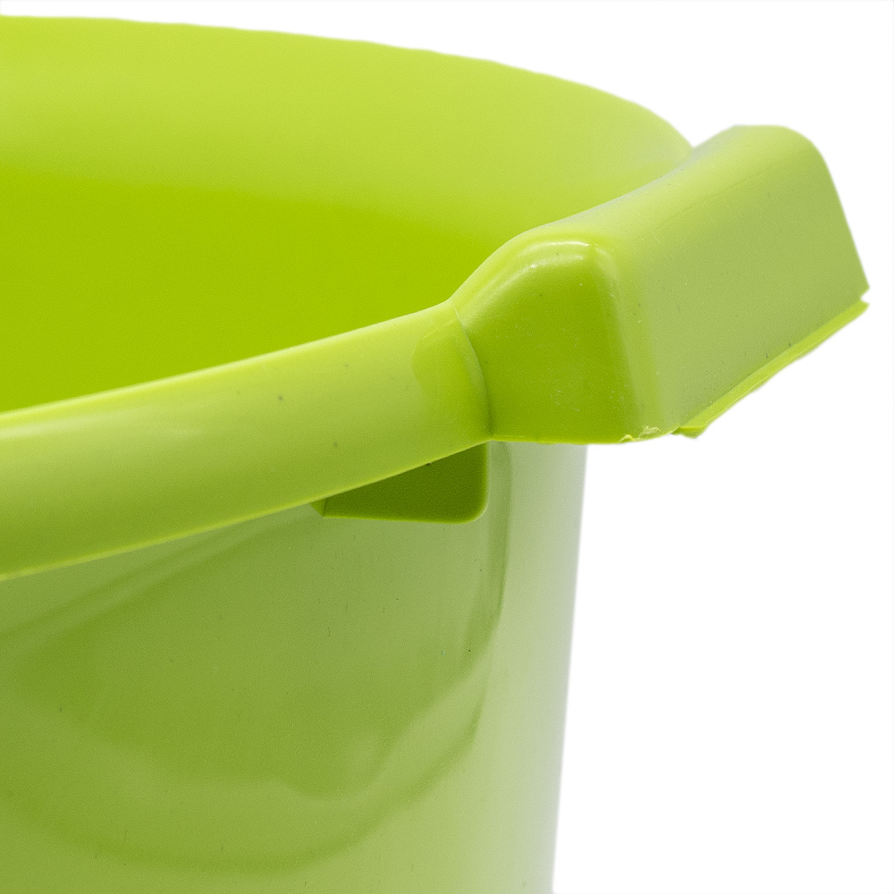 Barreño de plastico redondo con asas 12 Litros Verde