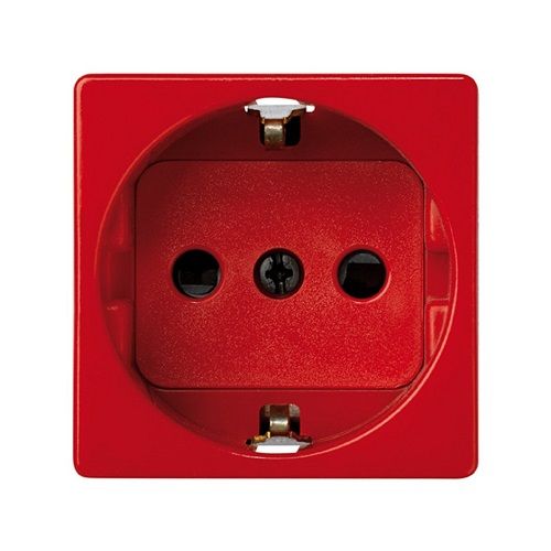 Base de enchufe schuko 250V Simon 27 Play  Rojo 16 A