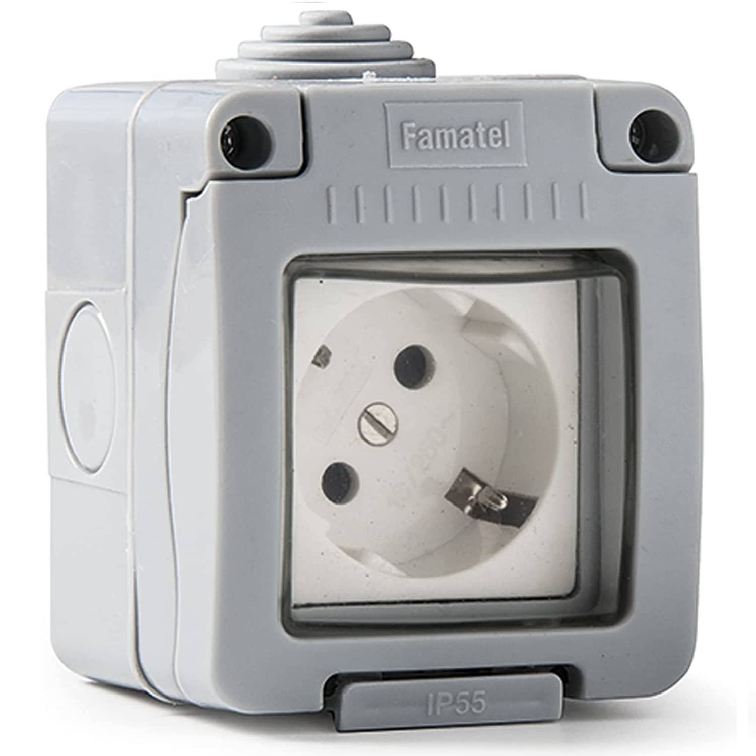 Base enchufe estanco 16A IP55  Blanco