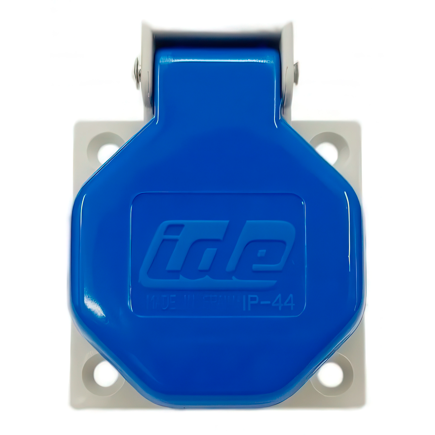 Base enchufe industrial hembra 2P+T 250V IP54 empotrar  Azul 16 A