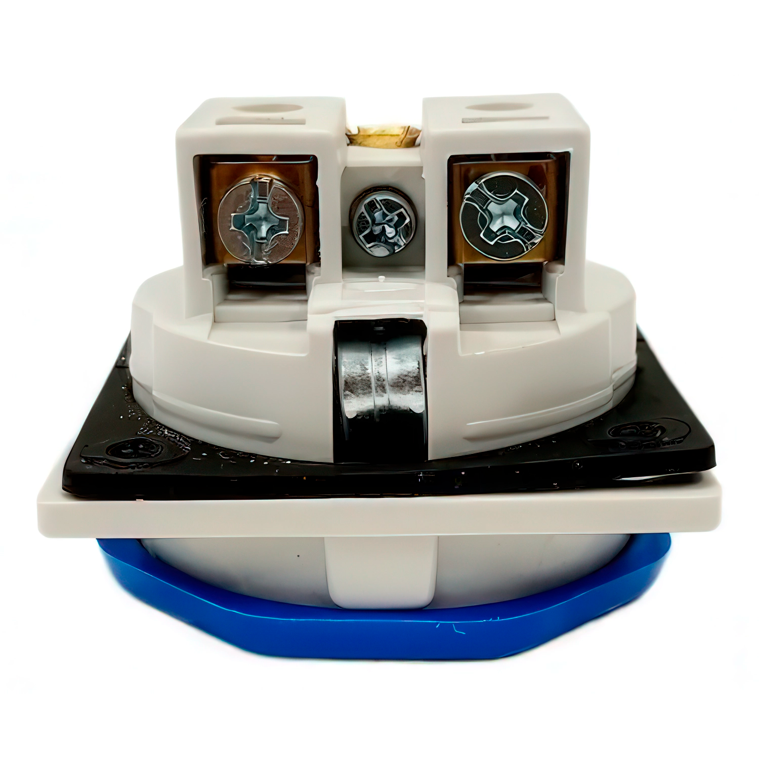 Base enchufe industrial hembra 2P+T 250V IP54 empotrar  Azul 16 A