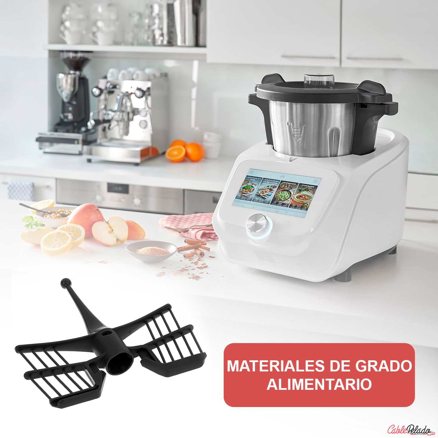 Batidor De Mariposa Thermomix TM5 TM6 TM31  Gris