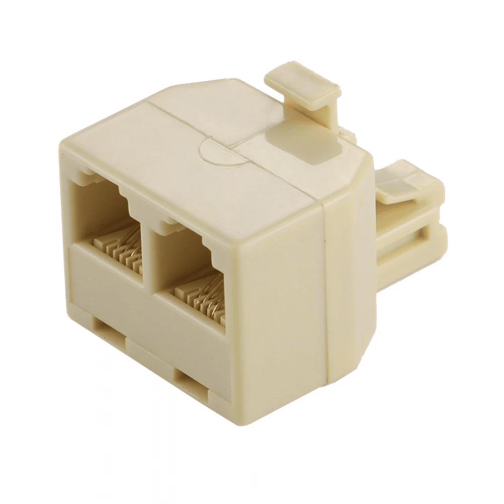 Bifurcador de telefono RJ11  Blanco