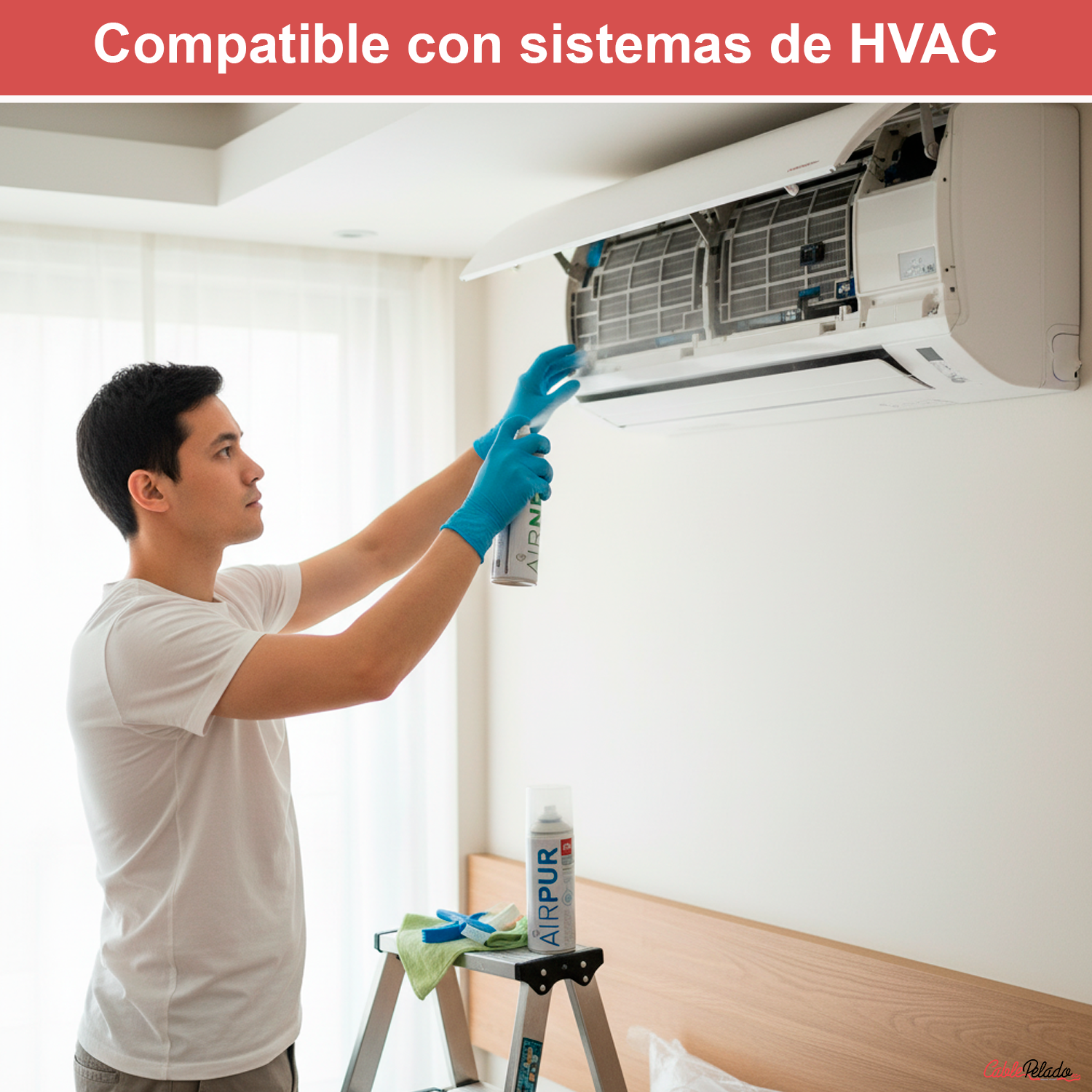 Biocida Eliminador de Olores para Conductos de Aire Acondicionado 100 ml