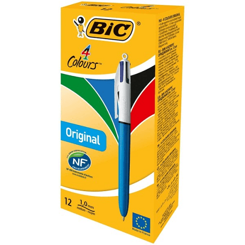 Boligrafo Bic 4 colores grip  Multicolor