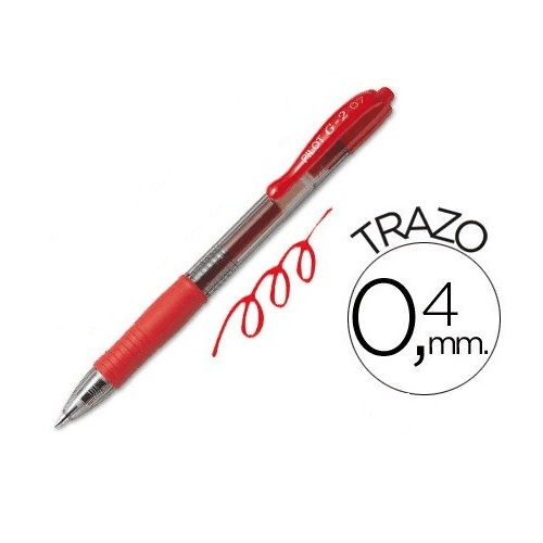 Boligrafo Pilot G-2  Rojo