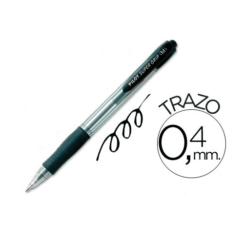 Boligrafo Pilot Super Grip  Negro