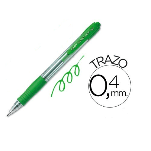 Boligrafo Pilot Super Grip  Verde