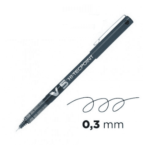 Boligrafo Pilot V5  Negro