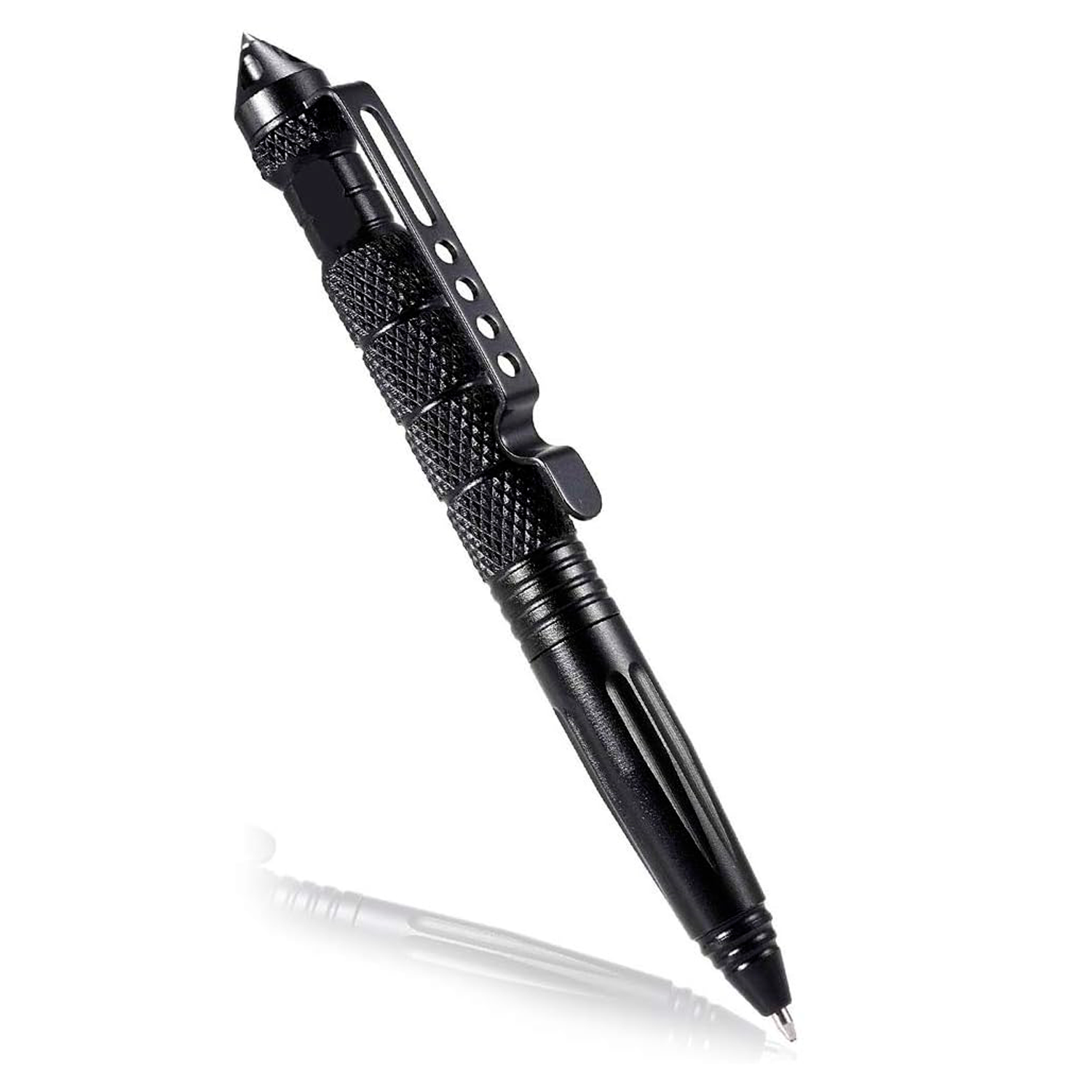 Bolígrafo Táctico Multifuncional Autodefensa  Negro