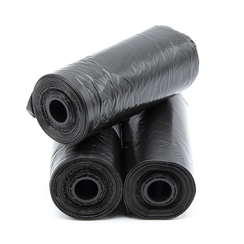 Bolsas para excrementos de perro (45 bolsas)  Negro