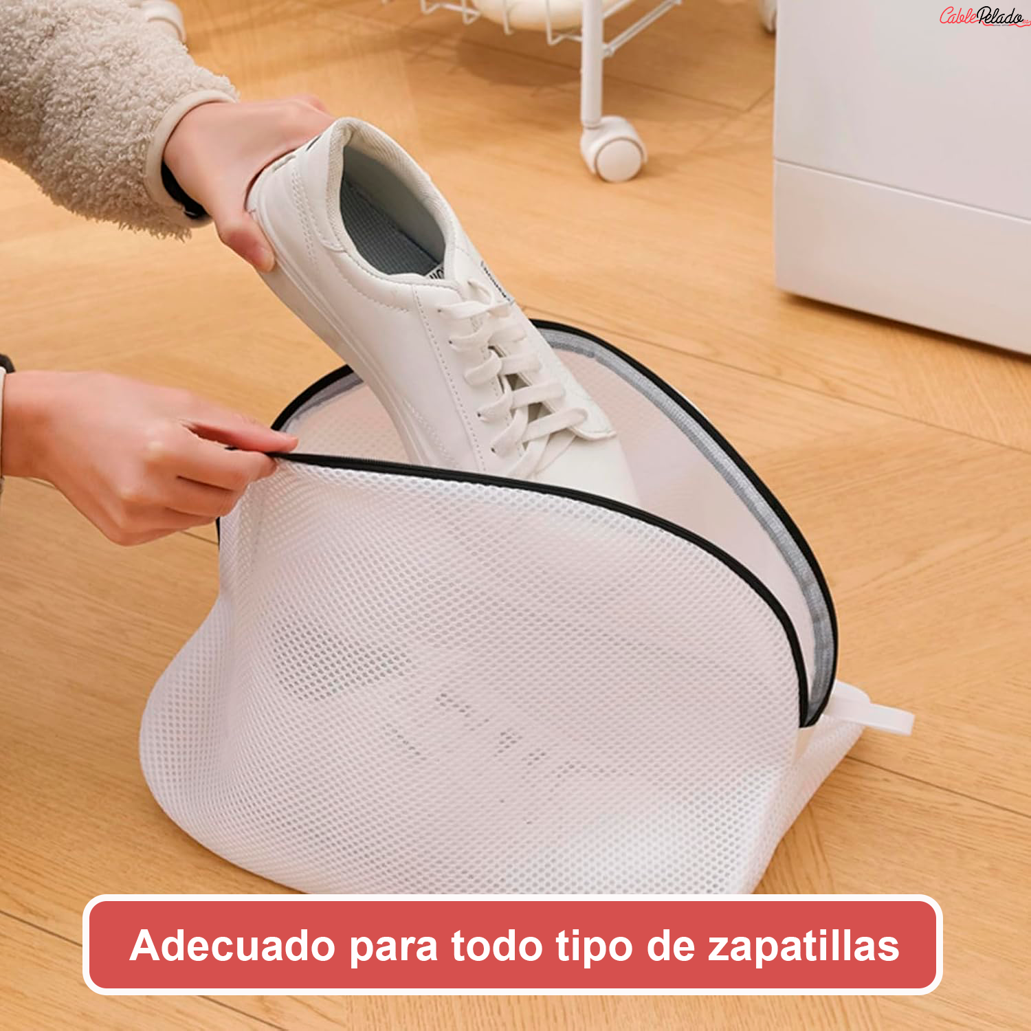 Bolsas Para Lavar Zapatillas En Lavadora  Blanco