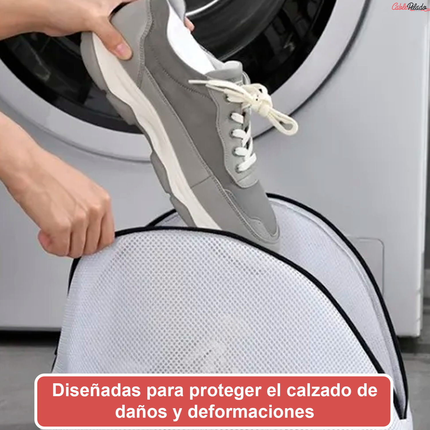 Bolsas Para Lavar Zapatillas En Lavadora  Blanco
