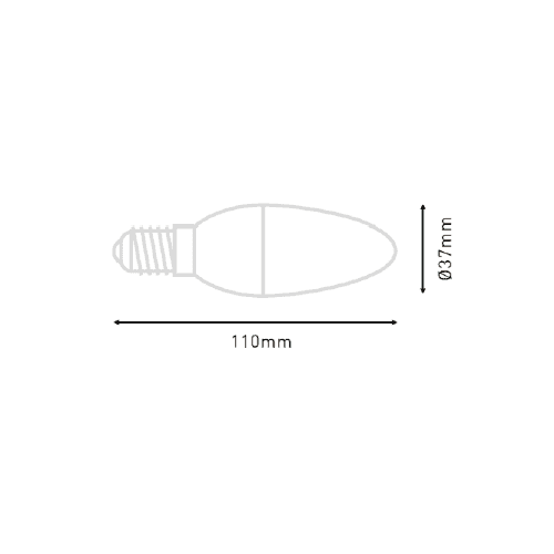 Bombilla LED E14 vela Luz Neutra    5W