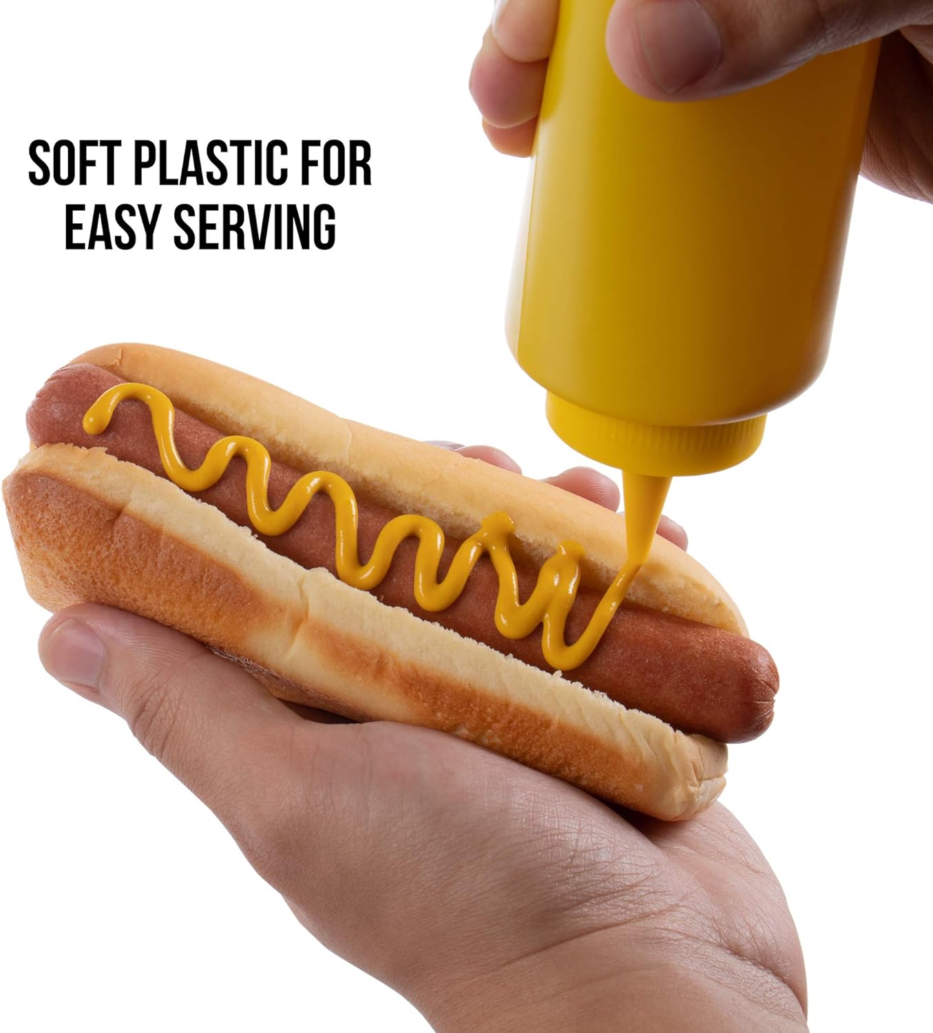 Bote plastico para salsas 500 ml Amarillo