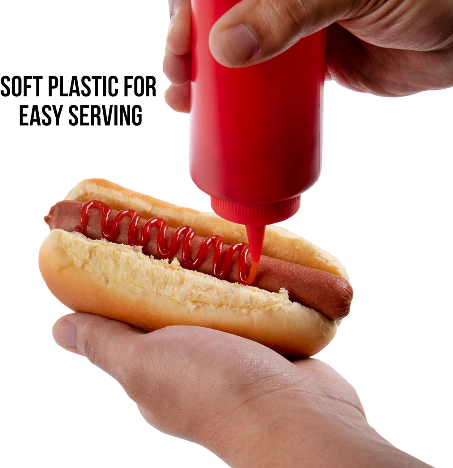 Bote plastico para salsas 500 ml Rojo