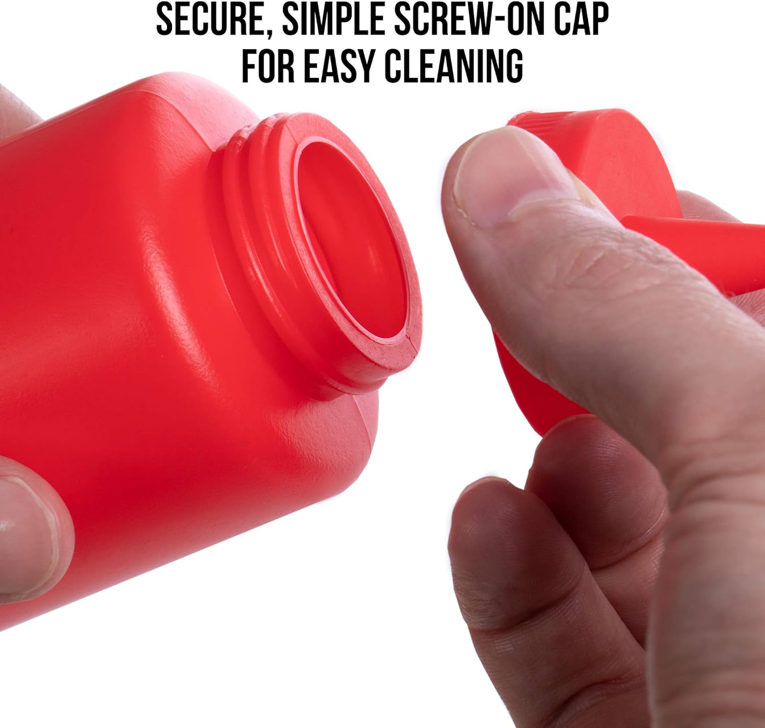 Bote plastico para salsas 500 ml Rojo