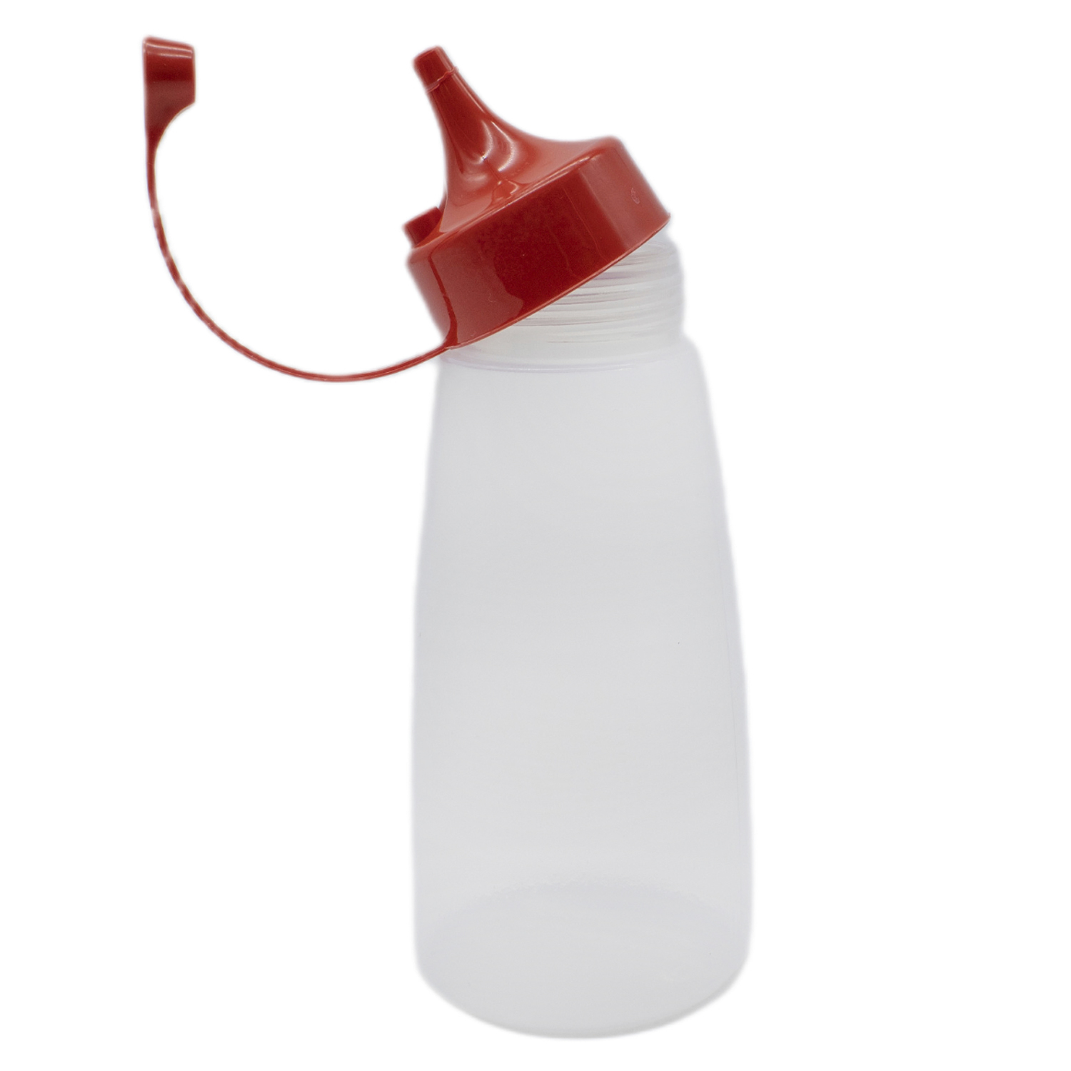 Bote plastico para salsas con tapon 400 ml Transparente