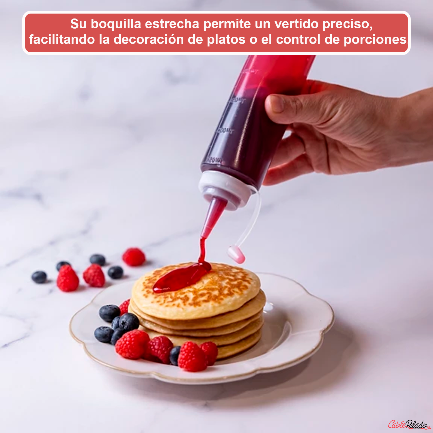 Botella Para Salsas Plástico 300 ml Transparente