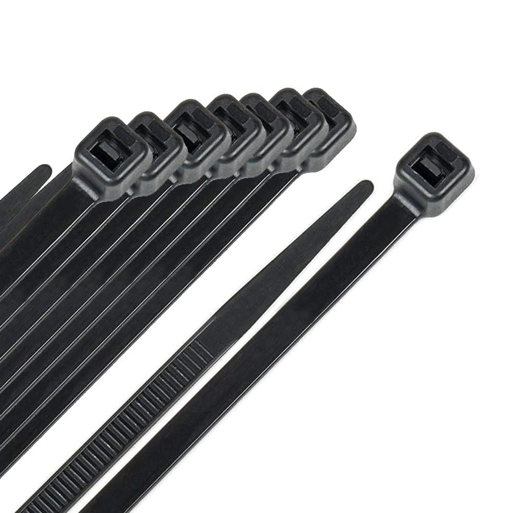 Bridas de nailon 100 uds 200 x 2.5 mm Negro