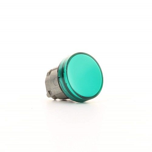 Cabeza piloto luminoso verde 22mm  Verde