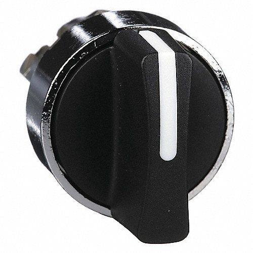 Cabeza selector 3 posiciones fijas 22 mm  Negro
