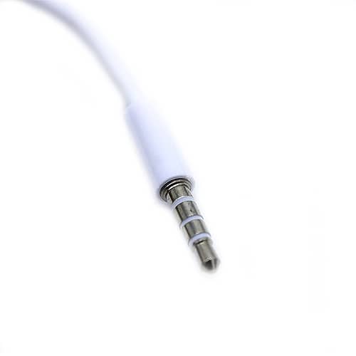 Cable adaptador USB hembra a jack 3.5mm AUX macho 0.20 M Blanco