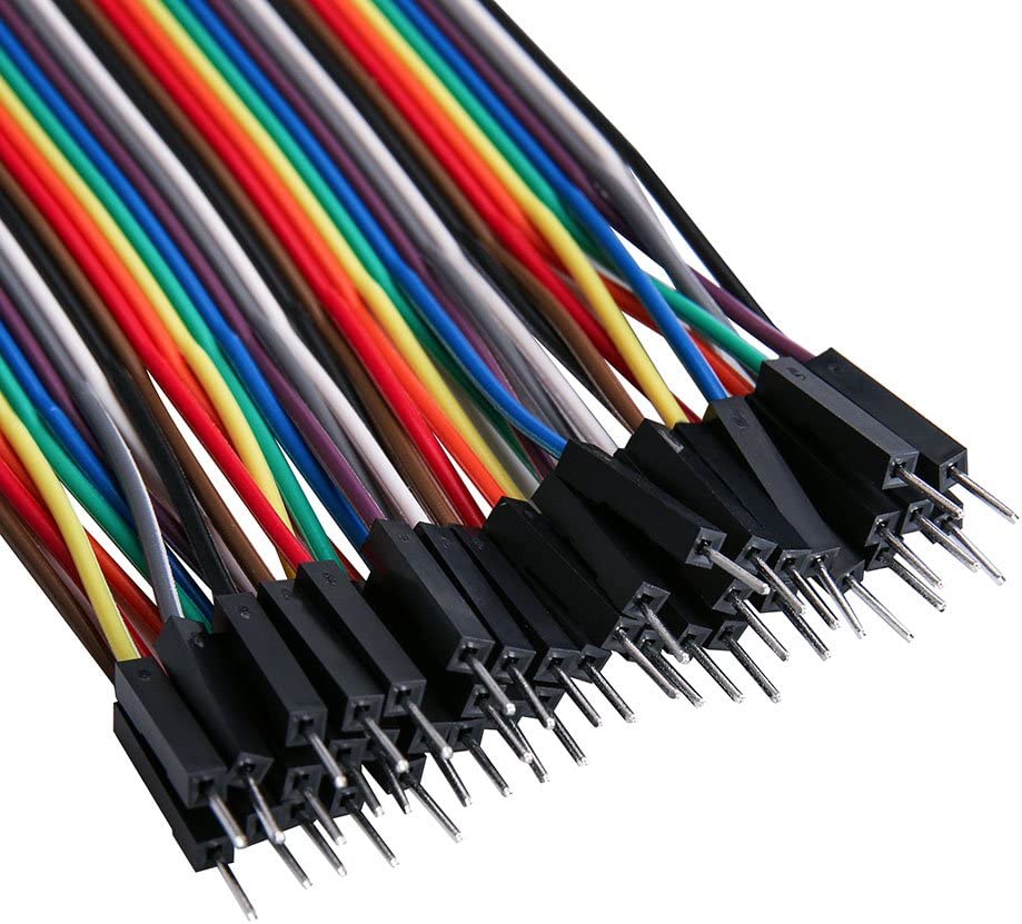 Cable alambre puente Dupont 40 pines macho a macho  Multicolor