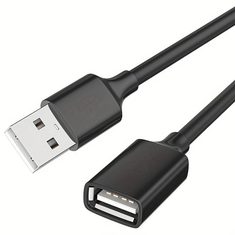 Cable alargador extensor USB 2.0 0.30 M Negro