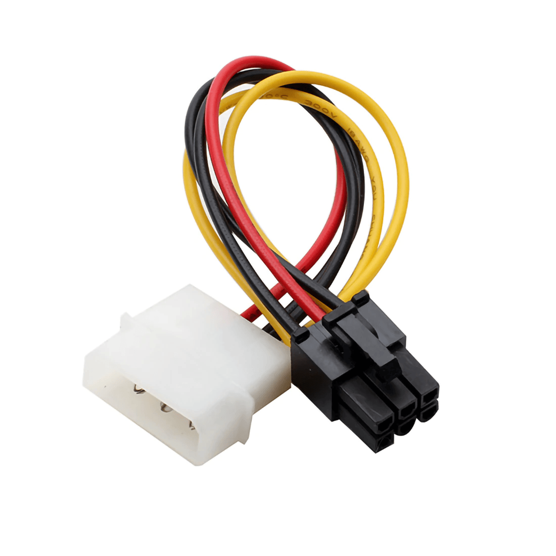 Cable alimentacion 4 Pines Macho Molex a 6 Pines PCI Express 0.15 M Multicolor