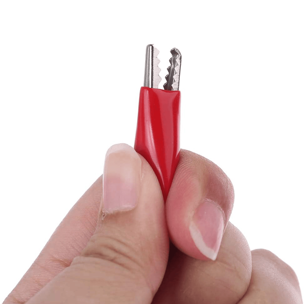 Cable alimentacion 5V USB macho a pinzas de cocodrilo 1 M rojo-negro