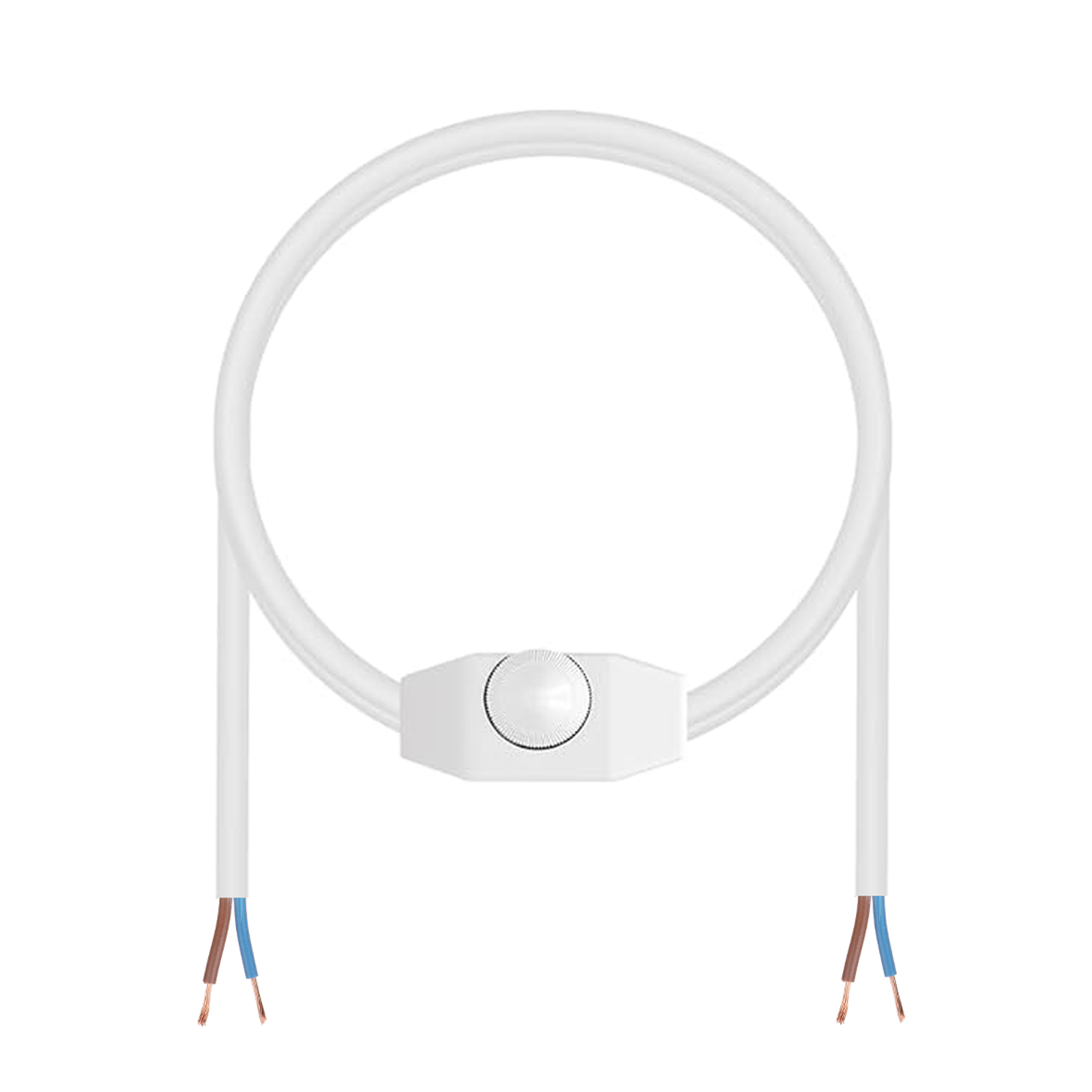 Cable alimentacion con regulador intensidad 2 M Blanco