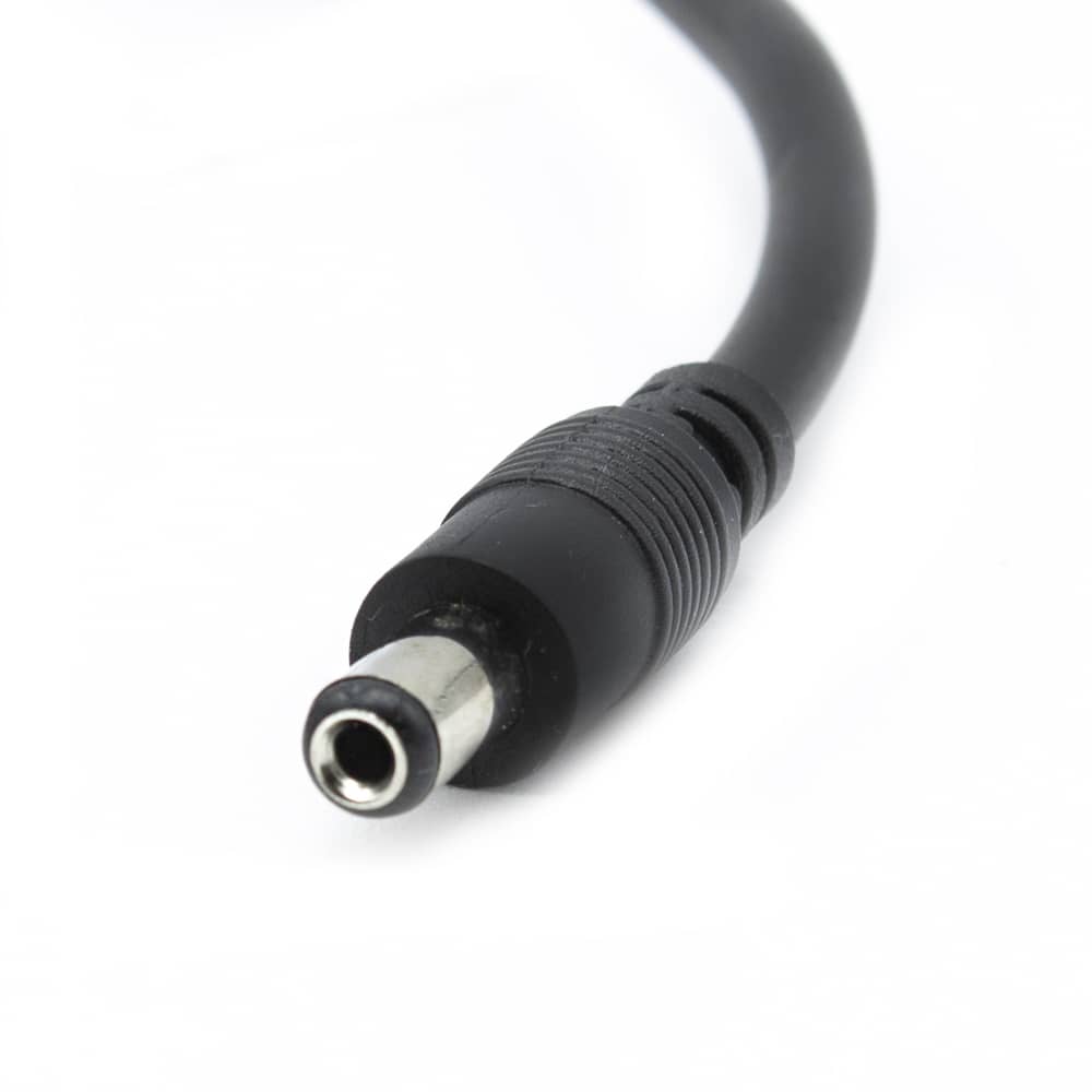 Cable alimentacion DC hembra-macho 5.5 x 2.1 mm 3 M Negro