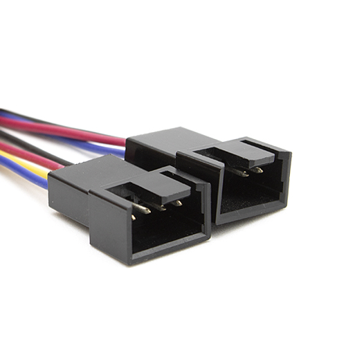 Cable alimentacion divisor pwm ventilador 4 pines 0.30 M Multicolor