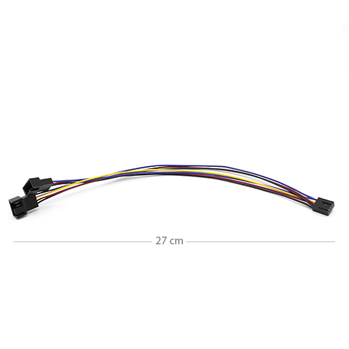 Cable alimentacion divisor pwm ventilador 4 pines 0.30 M Multicolor