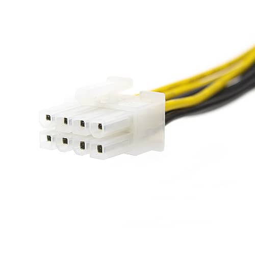 Cable alimentacion interna ATX 4 pin a 8 pin 0.20 M Negro